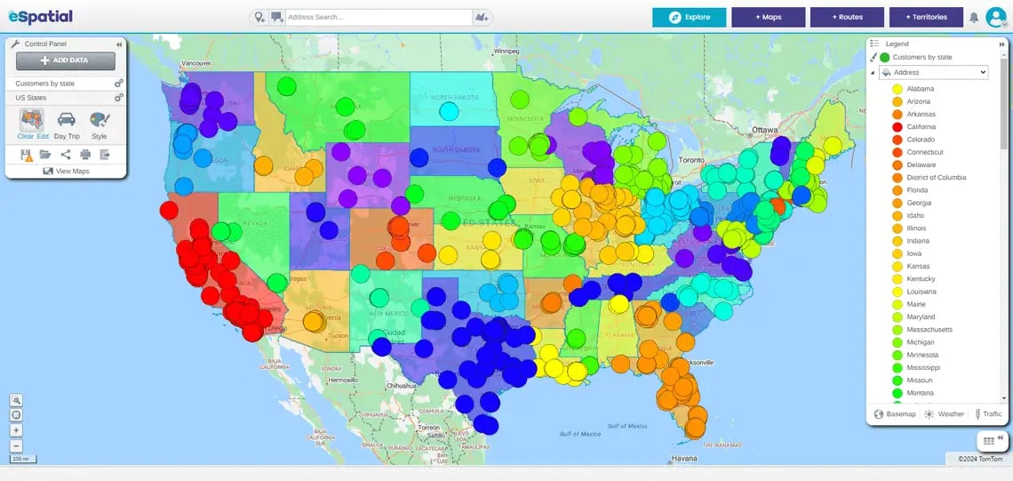 Visualization of aggregated data