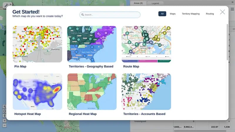 Explore sample maps