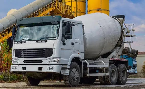 Cement mixing truck