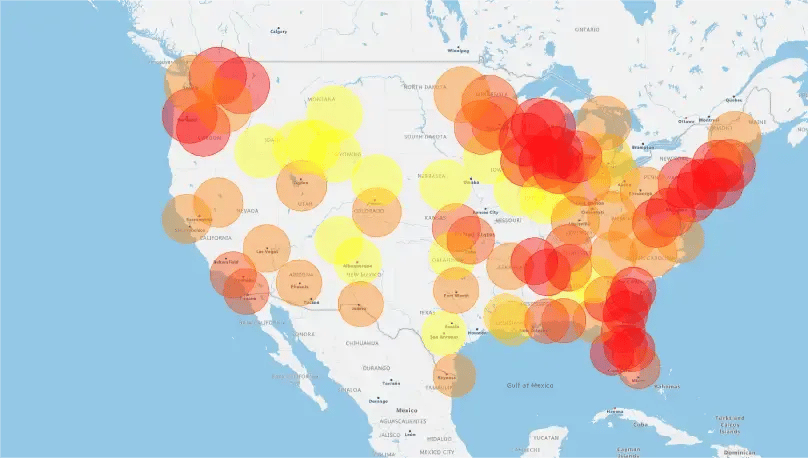 Product - ZIP codes desktop map