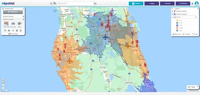 Proximity analysis tool