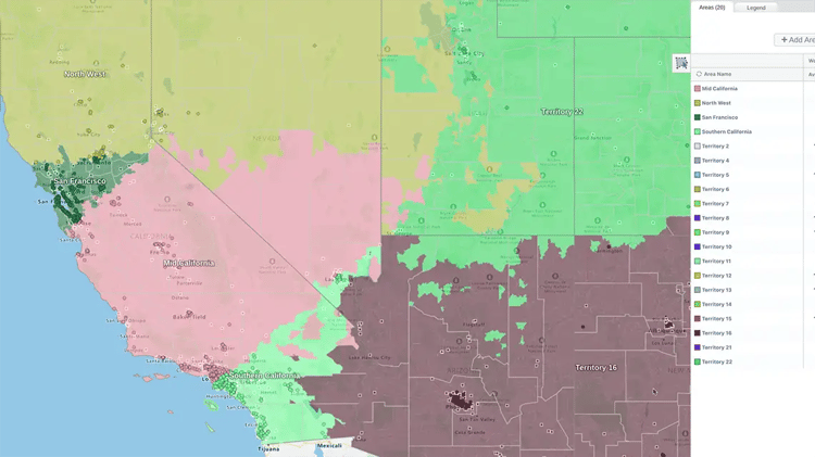 Mapping your sales territories