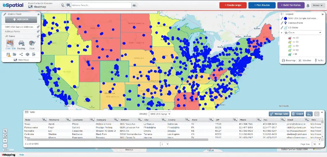 Present a data story with maps