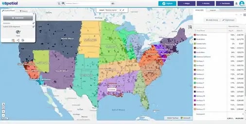 Regional and pin map