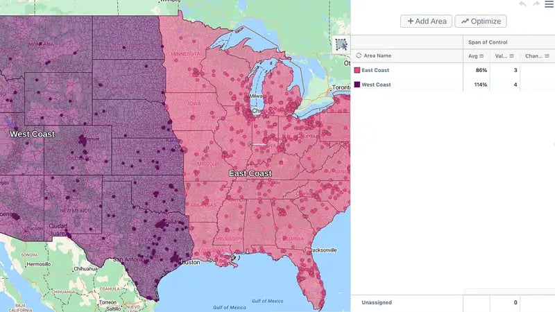 Territory hierarchies