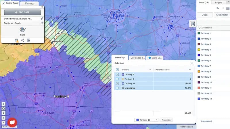 Territory map maker