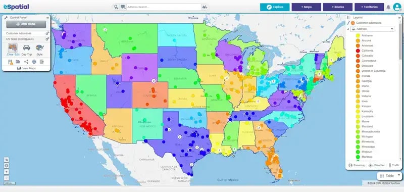 Territory resources map