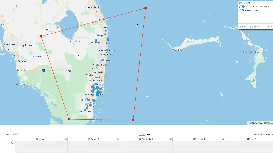 Multi-route planner add stops