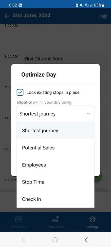 Options to optimize your day