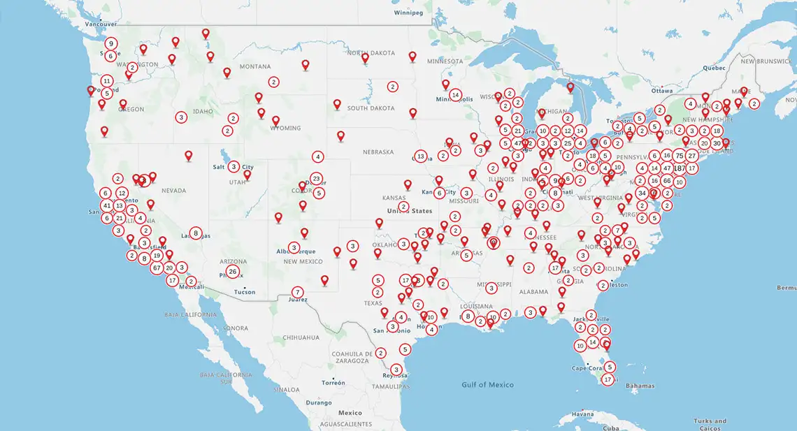 Initial pin map